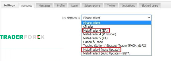 Nền tảng MetaTrader 4 (EA) và MetaTrader 4 (Auto Update)