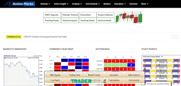 Actionforex.com cập nhật nhanh chóng về thông tin xu hướng của thị trường