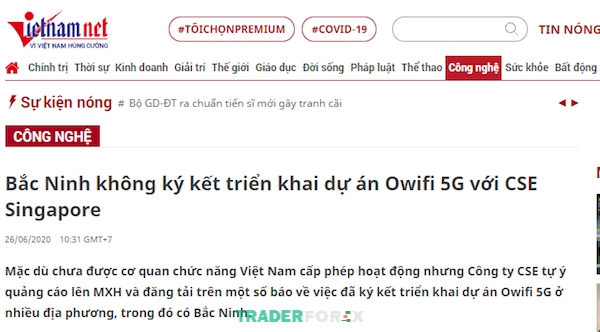 Sở thông tin và Truyền thông Bắc Ninh xác nhận CSE lừa đảo